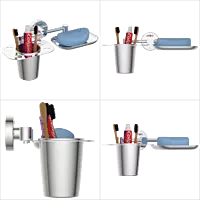 EL-10 Soap Dish With Tumbler Holder