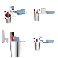 LV-10 Soap Dish With Tumbler Holder