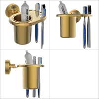 LE-GG-07 Tumbler Holder (Glossy Gold Finish)