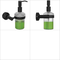 LE-MB-06 Lexus Liquid Soap Dispenser With Brass Pump-Matt Black