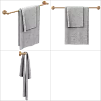 LE-RG-02 Towel Rod (Rose Gold Finish)