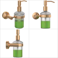 LE-RG-06 Lexus Liquid Soap Dispenser With Brass Pump-Rose Gold