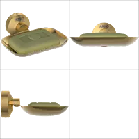 LE-GG-03 Soap Dish (Glossy Gold Finish)