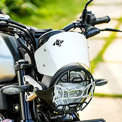 Legundary Zephyr Visor Blk Silver for Yamaha XSR 155 Legundary Zephyr Visor Blk Silver for Yamaha XSR 155