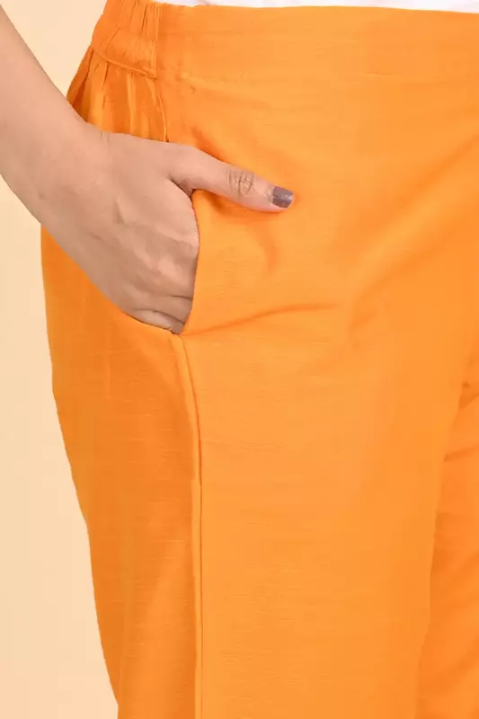 Women Ethnic Trousers - Yellow