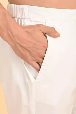 Men's Ethnic Trouser - White