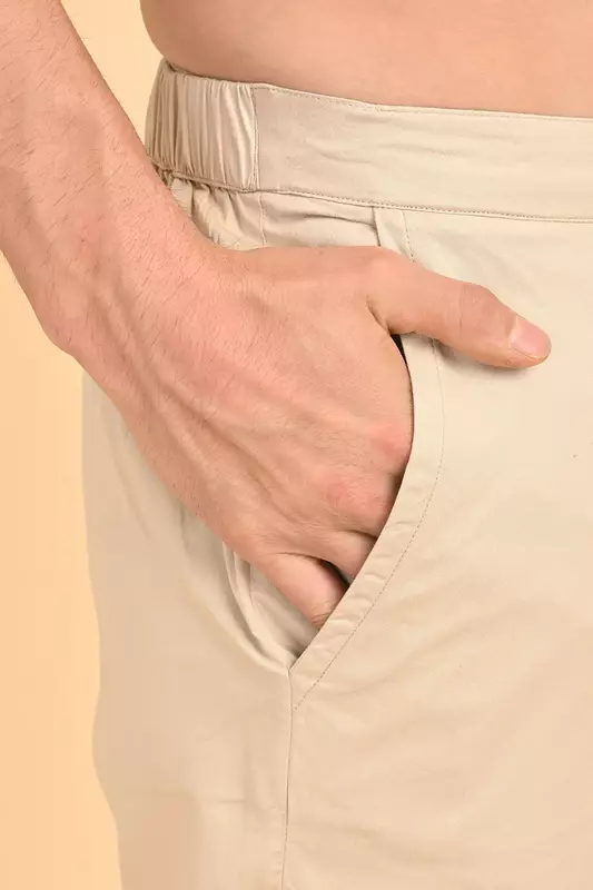 Men's Ethnic Trouser - Beige