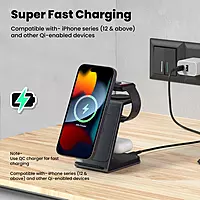 Portronics Freedom Trio 15w 3in1 Wireless Charger for iPhone Portronics Freedom Trio 15w 3in1 Wireless Charger for iPhone