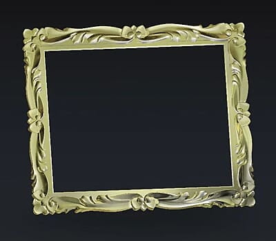 3D Carving Mirror Frame 014