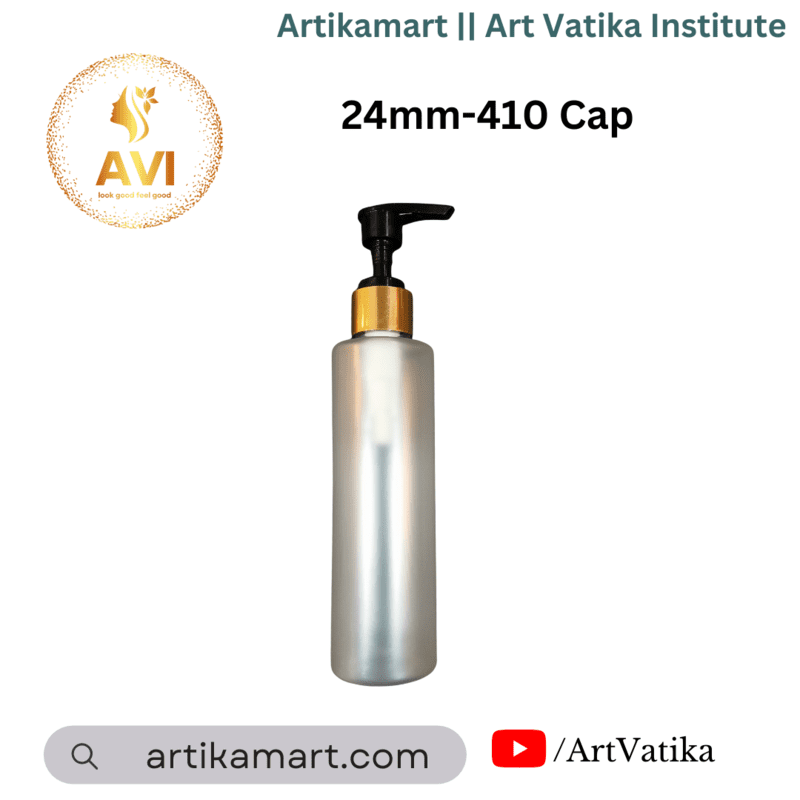 24mm-410 Cap DISPENSER BLACK WITH GOLDEN SLEEVE