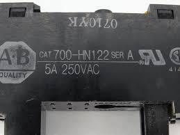 700-HN122 Allen-Bradley 8-Blade Relay Socket for 700-HK Relays