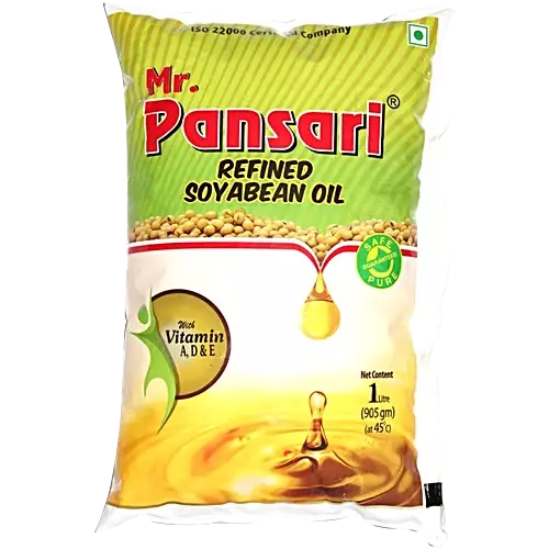Pansari - Soya Refined Oil 1 Ltr Pouch
