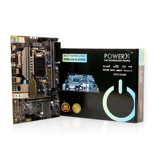 Power X Motherboard H410 LGA 1200 Soc