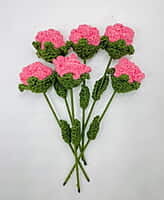 Crochet Small Pink Rose (Bunch of 6) Crochet Small Pink Rose (Bunch of 6)