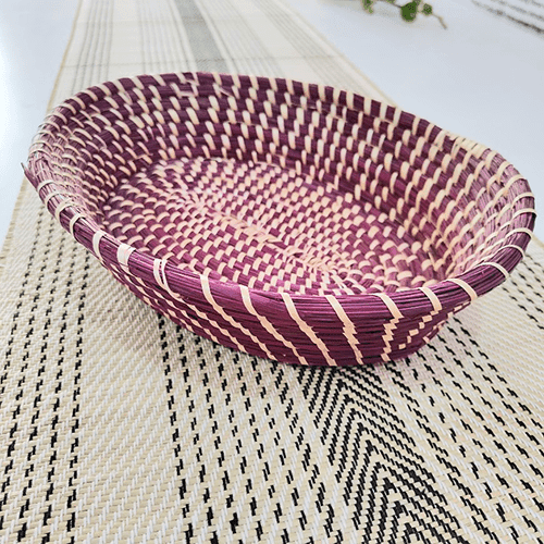 Moonj Magenta Shallow Basket