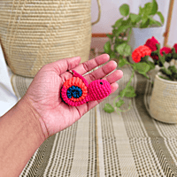 Crochet Snail Key Chain