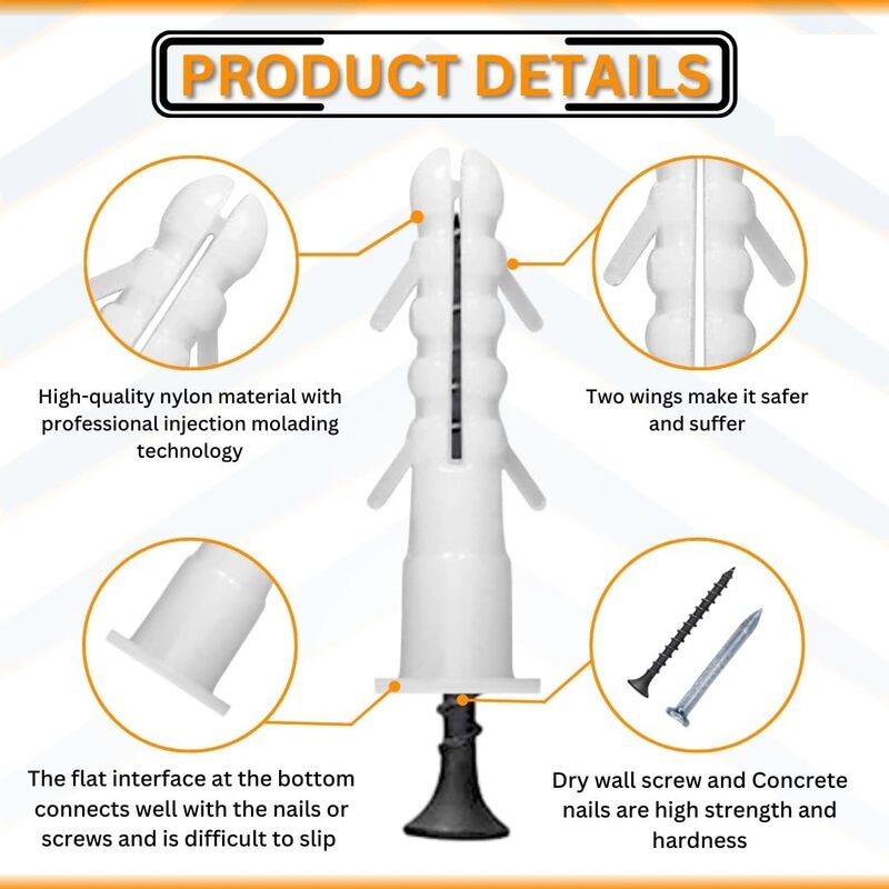 Nylon Plug 1.1/2 inch (10-nos)