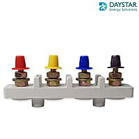 100 Amp 4 Pole Grey Standard Connection Plate with Cap | TPN-100