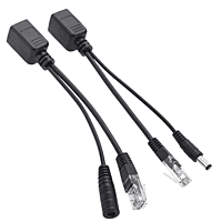Passive PoE Cable Injector/Splitter Kit RJ45 DC Power
