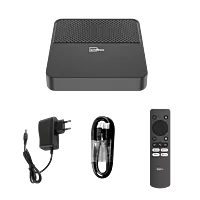 H618 Voice Enabled Android TV Box | 4GB RAM + 64GB Storage | 4K HDR | Dual-Band Wi-Fi | Bluetooth | Android 14