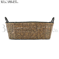 Brown & Black Long Oval Basket