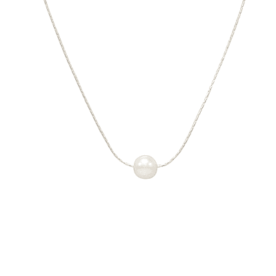 Sterling Silver Chain with Pearl Pendant