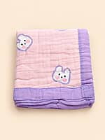 6-Layer Muslin Crinkled Colour Blanket 110* 110cm – Assorted Designs 6-Layer Muslin Crinkled Colour Blanket 110* 110cm – Assorted Designs
