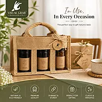 Jute Window Gift Bag