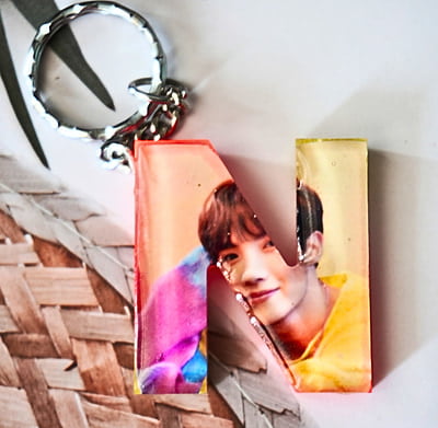 'N'LETTER PHOTO BTS KEYCHAIN(LKP0004)