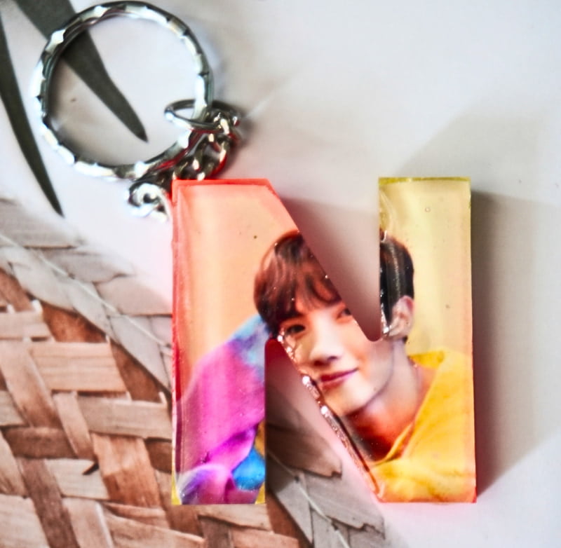 'N'LETTER PHOTO BTS KEYCHAIN(LKP0004)