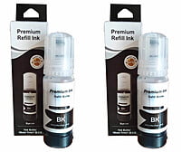 001 / 003 Refill Ink for EPSON Ink Tank Printer (2 x Black Ink of 70 ML Dye Ink Each ) 001 / 003 Refill Ink for EPSON Ink Tank Printer (2 x Black Ink of 70 ML Dye Ink Each )
