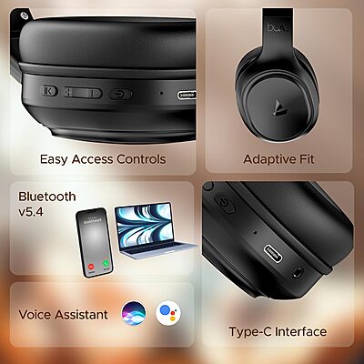 boAt Rockerz 430 (Iris Black) - New Arrival boAt Rockerz 430 (Iris Black) - New Arrival