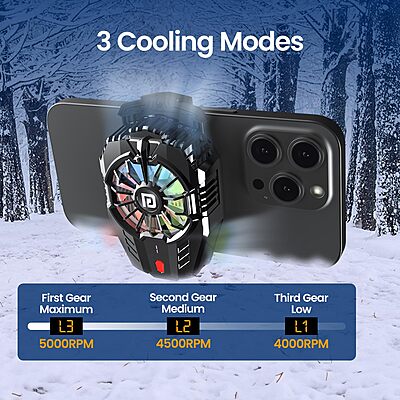 Portronics Cool XG Wired Magnetic Mobile Cooling Fan (POR 2681) – 3 Speed Settings