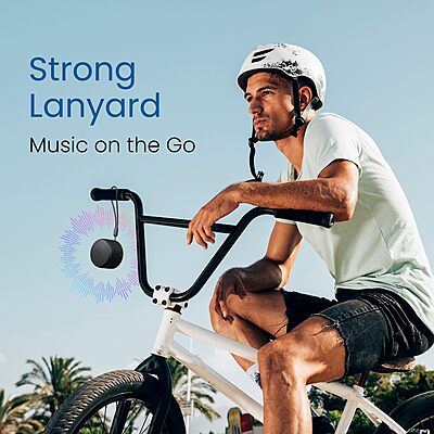 Portronics 312 PICO Mini BT Speaker – 5W | Bluetooth v5.3 | Type-C | Black | 1 Year Warranty