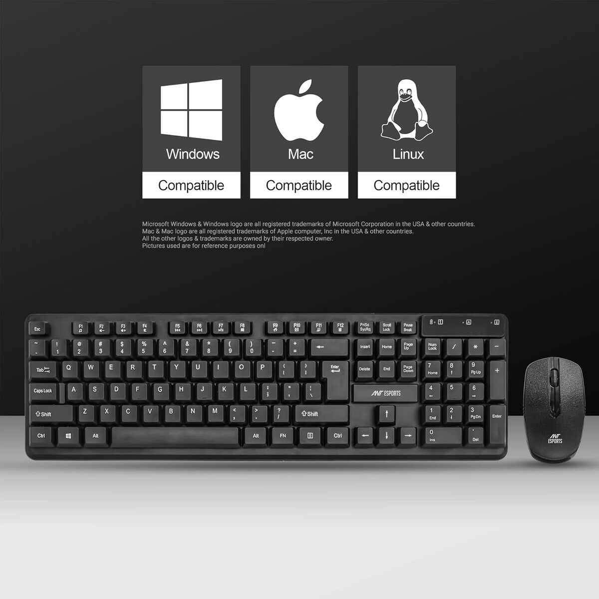 ANT ESPORTS KEYBOARD &MOUSE WIRELESS COMBO MKWM2023