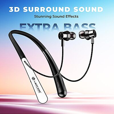 Lapcare WOOBAND LNB‑630B offers 60 hr battery life, Bluetooth 5.3, ENC mic, IPX5 water‑resistance & 3D surround‑sound—all at an affordable price.