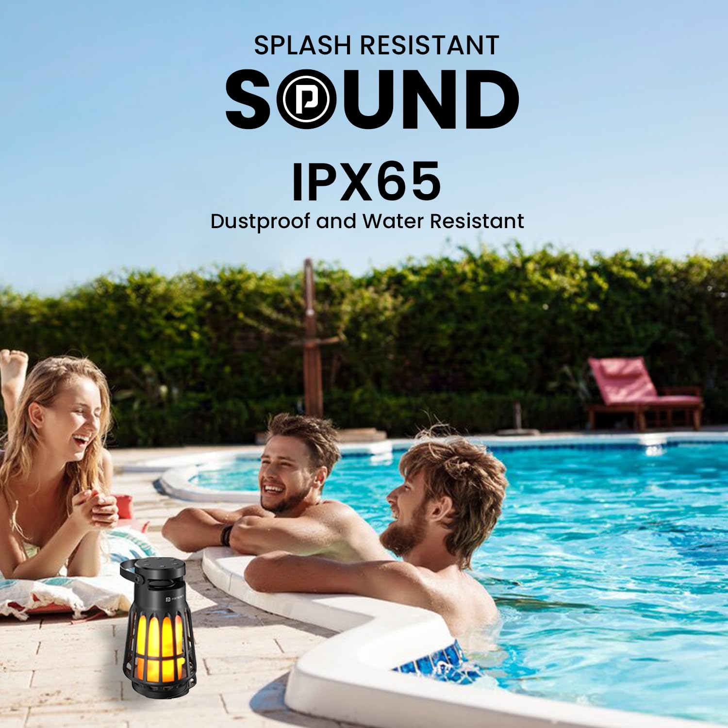 Portronics Dash 6 – 15W Portable Speaker | Flame Lamp Design, TWS Connectivity & Immersive Sound for Parties & Gatherings