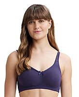 Jockey Wirefree Non Padded Super Combed Cotton Elastane Stretch Full Coverage Everyday Bra with Concealed Shaper Panel - FE41