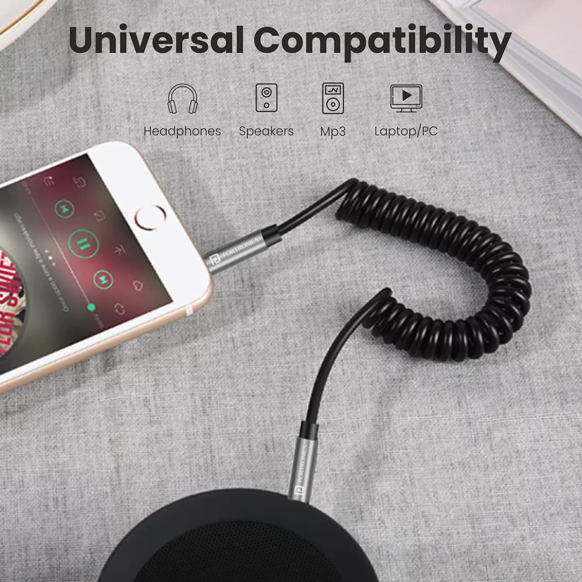 Portronics Aux 6 AUX Cable