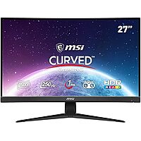 MSI, 27 Inch FHD Curved Gaming Monitor, 250Hz, 1ms, FreeSync Premium, G27C4X