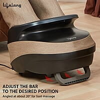 Lifelong Air Pressure Foot & Leg Massager Machine  14 Compression Air Bags,6 Foot Rollers & 3 Massage Modes