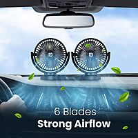 Portronics TwinCool Dual USB Fan features 360° adjustable heads for optimal airflow. Compact and portable, it’s perfect for home or office use. Dual USB ports ensure versatile connectivity.