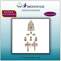 God Ornament Perumal Face/Mugam with Lotus Crown/Kireedom and Chank Chakra