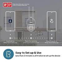 PHILIPS HSP3800 Smart 360° WiFi Outdoor Security Camera