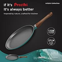 Preethi Artistic Collection Die Cast Non Stick Tawa, 27 cm