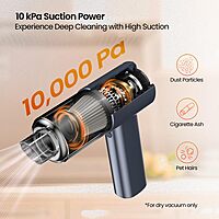 Portronics Mopcop Pro Vacuum & Blower – 10000 is a versatile cleaning device that efficiently vacuums and blows dust away. Ideal for home and office use, it combines power with portability.