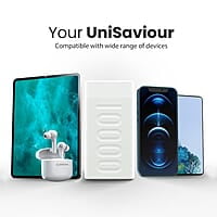 Ambrane 10000mAh Slim Power Bank, 20W Fast Charging, Dual Output, Type C PD (Input & Output), Quick Charge