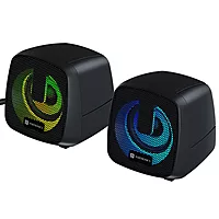 Portronics In Tune 6 – 6W RGB USB Speaker for PC | Compact Design, Easy Connectivity & Vibrant Sound for Gaming, Music & Movies