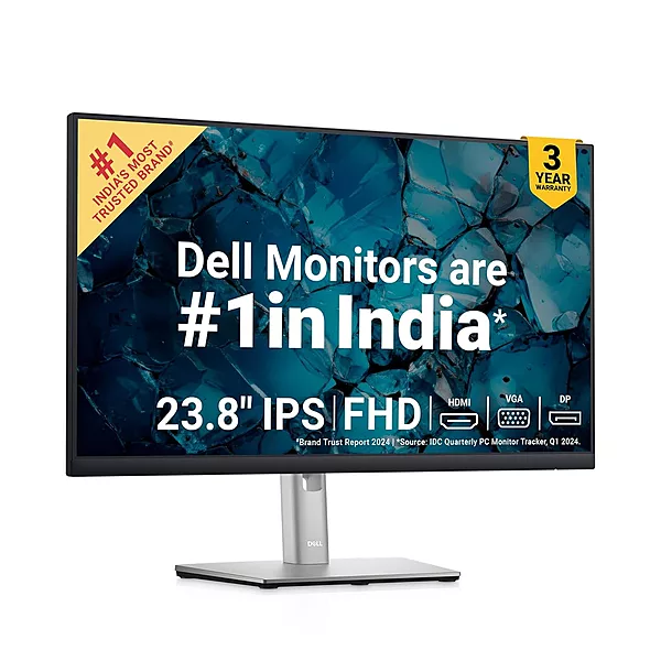 Dell P2422H 24″ FHD IPS Monitor – HDMI, DP, VGA, USB | Low Blue Light | FreeSync