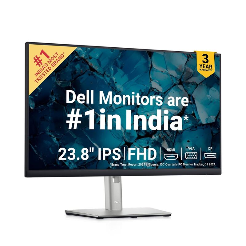 Dell P2422H 24″ FHD IPS Monitor – HDMI, DP, VGA, USB | Low Blue Light | FreeSync